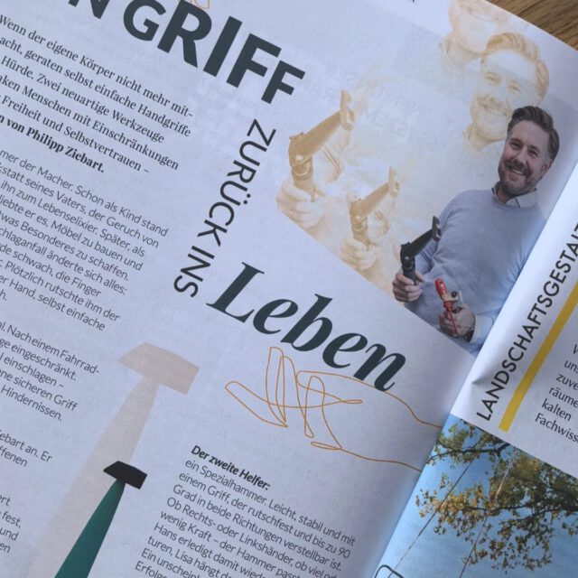 In der aktuellen @stadtglanz gibt es einen Artikel über mich – diesmal nicht als #Fotograf, sondern als Designer.
Meine Abschlussarbeit im #Produktdesign hat es sogar bis zum #Patent geschafft. Ich habe  Handwerkzeuge für motorisch eingeschränkte Menschen entwickelt, die mehr Selbstständigkeit im Alltag ermöglichen.
Vielen Dank an die Stadtglanz für den tollen Beitrag!#designer #selbstbestimmtesleben #berufsfotograf