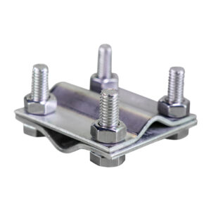 Produktfoto eines Metallbauteils mit Schrauben